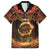 Samoa Teuila 2024 Festival Family Matching Off Shoulder Short Dress and Hawaiian Shirt Samoan Siva Afi With Red Gingers