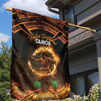 Samoa Teuila 2024 Festival Garden Flag Samoan Siva Afi With Red Gingers