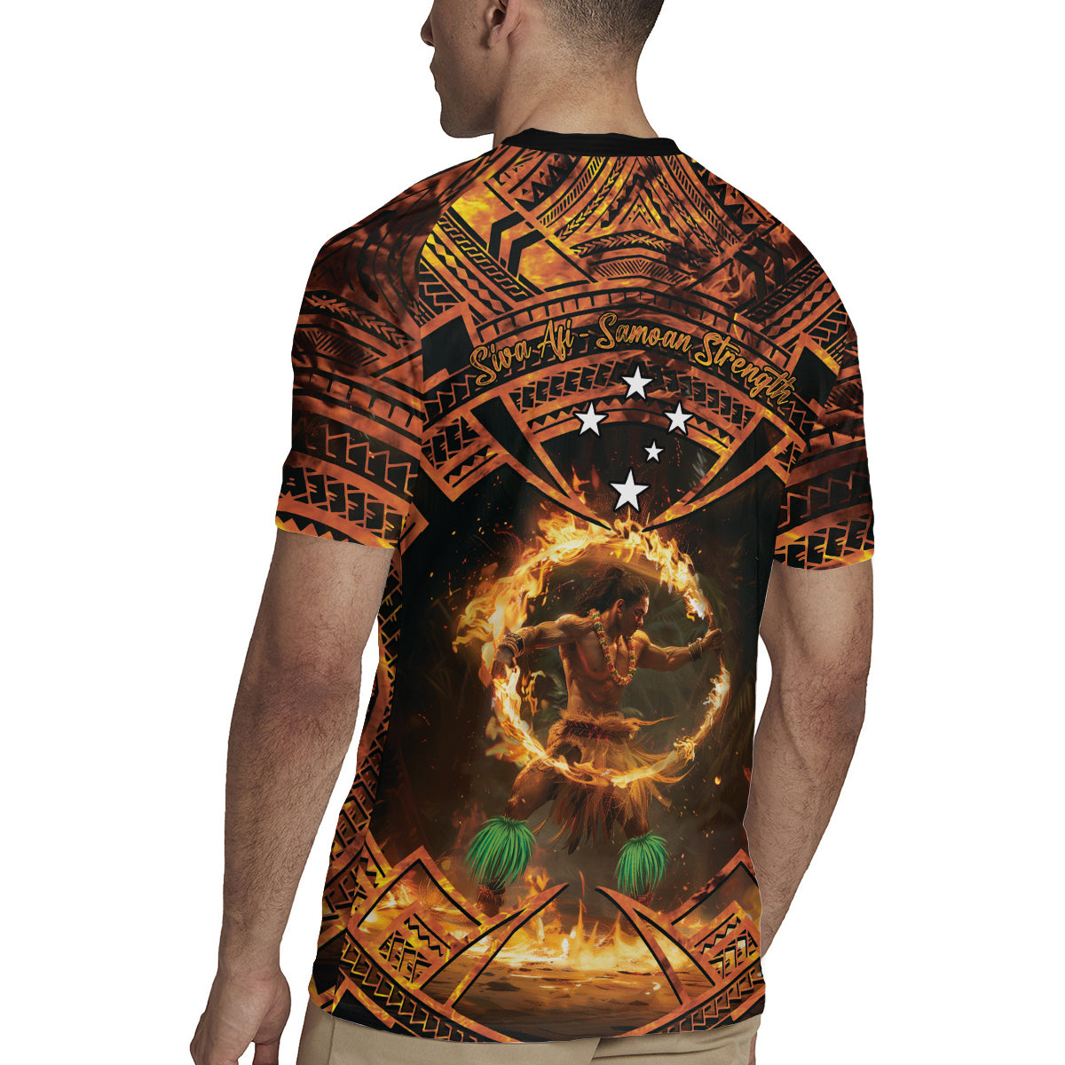 Samoa Teuila 2024 Festival Rugby Jersey Samoan Siva Afi With Red Gingers