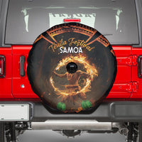 Samoa Teuila 2024 Festival Spare Tire Cover Samoan Siva Afi With Red Gingers LT14 - Polynesian Pride