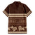 Brown Samoa Siapo Teuila Flowers Hawaiian Shirt