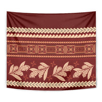 Red Samoa Siapo Teuila Flowers Tapestry