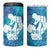 Turquoise Polynesia Father's Day 4 in 1 Can Cooler Tumbler Dad You Are My Hero