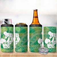 Green Polynesia Father's Day 4 in 1 Can Cooler Tumbler Dad You Are My Hero