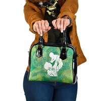 Green Polynesia Father's Day Shoulder Handbag Dad You Are My Hero