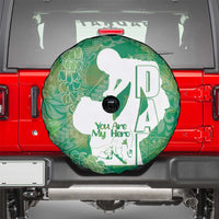 Green Polynesia Father's Day Spare Tire Cover Dad You Are My Hero