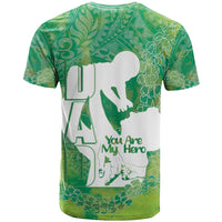 Green Polynesia Father's Day T Shirt Dad You Are My Hero LT14 - Polynesian Pride