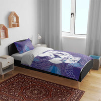 Purple Polynesia Father's Day Bedding Set Dad You Are My Hero