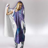 Purple Polynesia Father's Day Hooded Blanket Dad You Are My Hero LT14 - Polynesian Pride