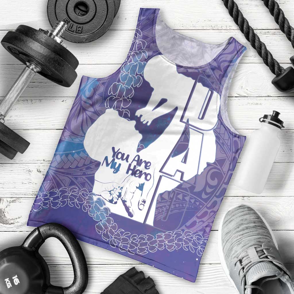 Purple Polynesia Father's Day Men Tank Top Dad You Are My Hero LT14 - Polynesian Pride