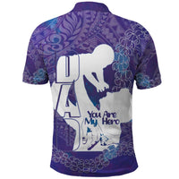 Purple Polynesia Father's Day Polo Shirt Dad You Are My Hero LT14 - Polynesian Pride