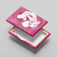 Pink Polynesia Father's Day Canvas Wall Art Dad You Are My Hero