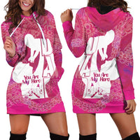 Pink Polynesia Father's Day Hoodie Dress Dad You Are My Hero