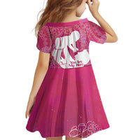 Pink Polynesia Father's Day Kid Short Sleeve Dress Dad You Are My Hero LT14 - Polynesian Pride