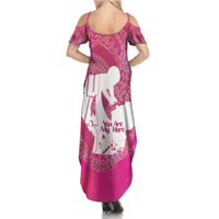 Pink Polynesia Father's Day Summer Maxi Dress Dad You Are My Hero LT14 - Polynesian Pride