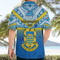 Tuvalu Independence Day Hawaiian Shirt Tuvaluan Proud 45th Anniversary Polynesian Pattern LT14 - Polynesian Pride