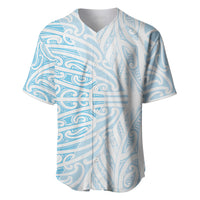 Blue New Zealand Puhoro Maori Tattoo Baseball Jersey LT14 Blue - Polynesian Pride