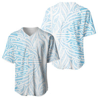 Blue New Zealand Puhoro Maori Tattoo Baseball Jersey LT14 - Polynesian Pride