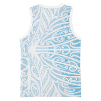 Blue New Zealand Puhoro Maori Tattoo Basketball Jersey LT14 - Polynesian Pride