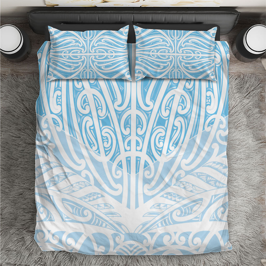 Blue New Zealand Puhoro Maori Tattoo Bedding Set LT14 Blue - Polynesian Pride
