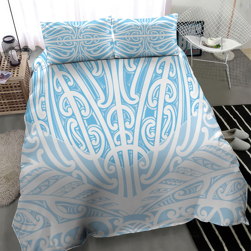 Blue New Zealand Puhoro Maori Tattoo Bedding Set LT14 - Polynesian Pride
