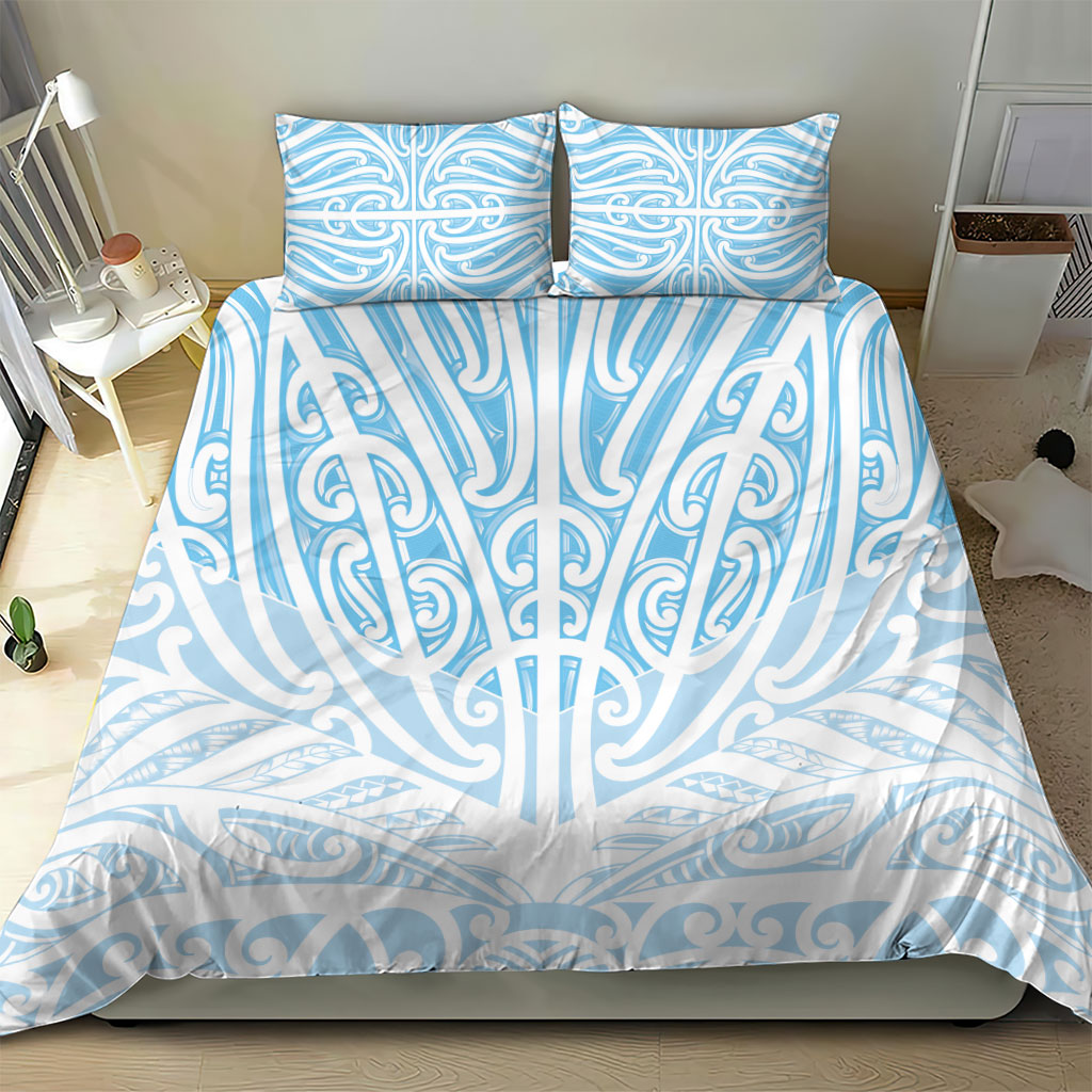 Blue New Zealand Puhoro Maori Tattoo Bedding Set LT14 - Polynesian Pride
