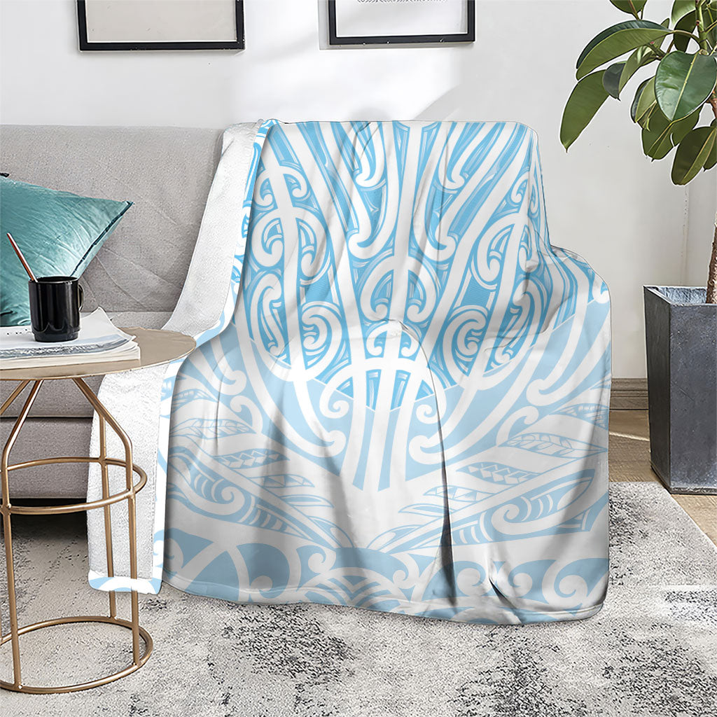 Blue New Zealand Puhoro Maori Tattoo Blanket LT14 - Polynesian Pride