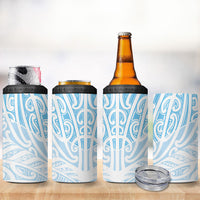 Blue New Zealand Puhoro Maori Tattoo 4 in 1 Can Cooler Tumbler LT14 - Polynesian Pride