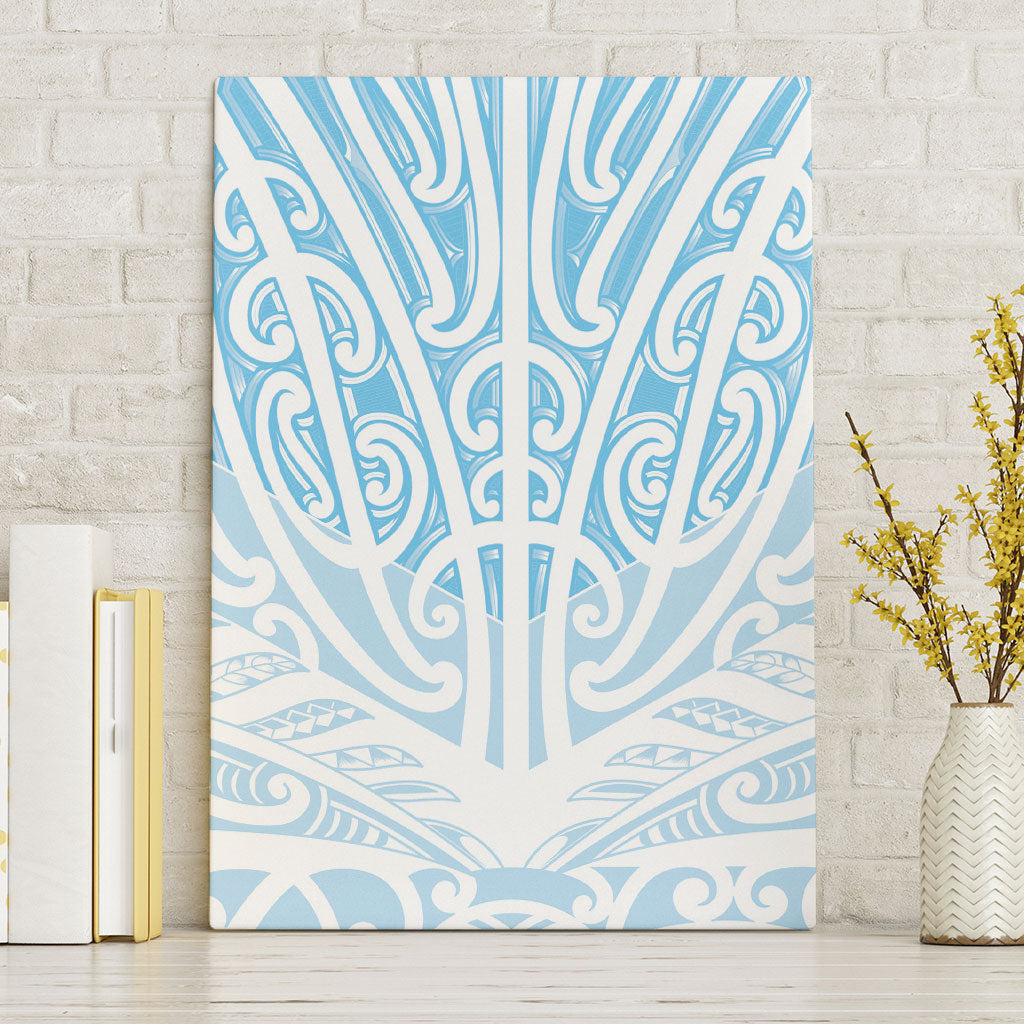 Blue New Zealand Puhoro Maori Tattoo Canvas Wall Art LT14 Without Frame Blue - Polynesian Pride