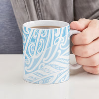 Blue New Zealand Puhoro Maori Tattoo Ceramic Mug LT14 - Polynesian Pride