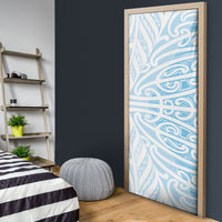 Blue New Zealand Puhoro Maori Tattoo Door Cover LT14 - Polynesian Pride