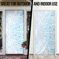 Blue New Zealand Puhoro Maori Tattoo Door Cover LT14 - Polynesian Pride
