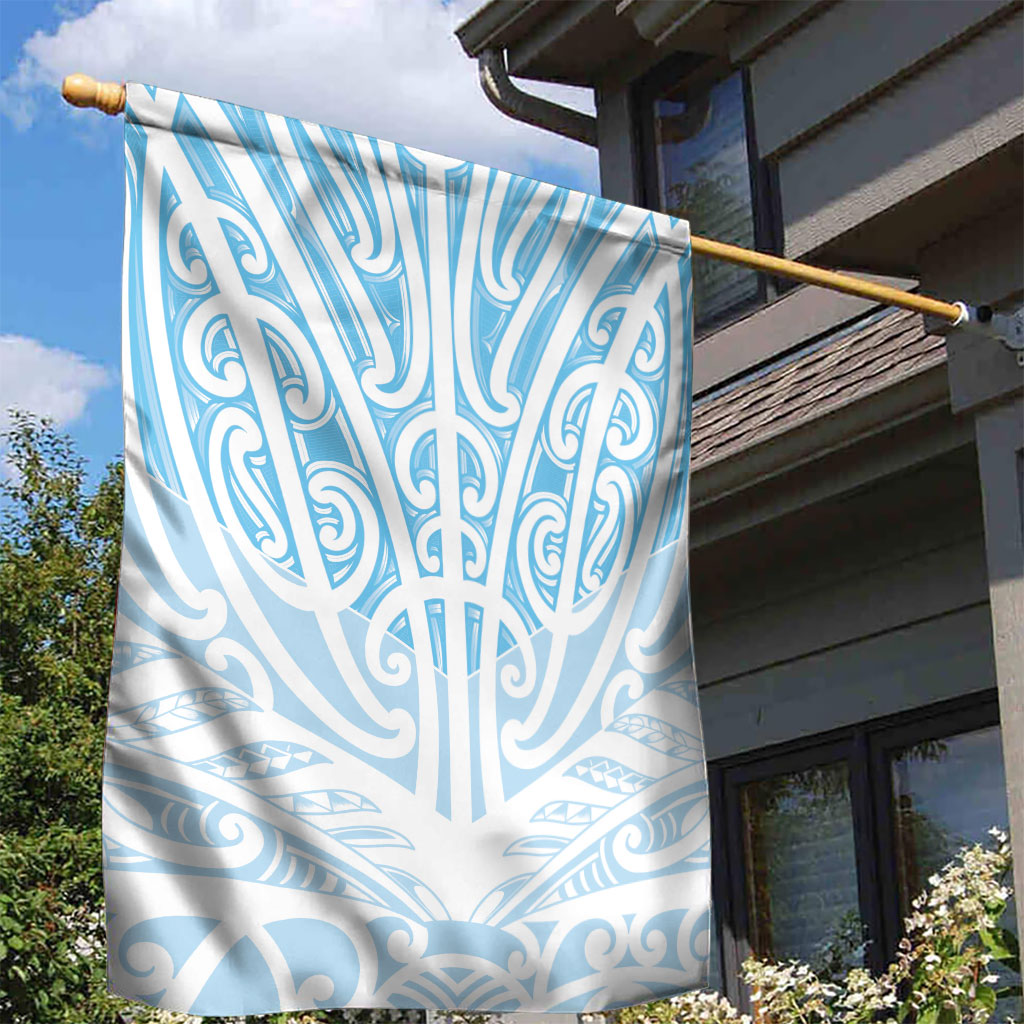 Blue New Zealand Puhoro Maori Tattoo Garden Flag LT14 - Polynesian Pride