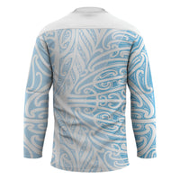 Blue New Zealand Puhoro Maori Tattoo Hockey Jersey LT14 - Polynesian Pride