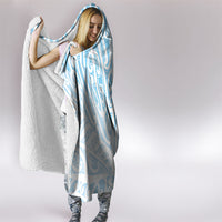 Blue New Zealand Puhoro Maori Tattoo Hooded Blanket LT14 - Polynesian Pride