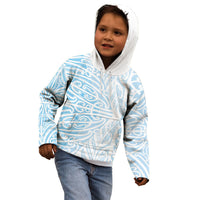Blue New Zealand Puhoro Maori Tattoo Kid Hoodie LT14 - Polynesian Pride