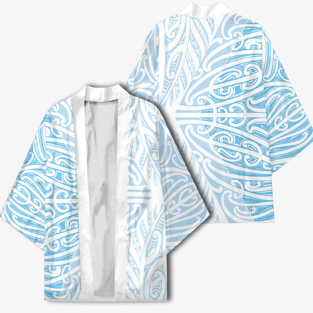 Blue New Zealand Puhoro Maori Tattoo Kimono LT14 - Polynesian Pride
