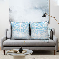 Blue New Zealand Puhoro Maori Tattoo Pillow Cover LT14 - Polynesian Pride