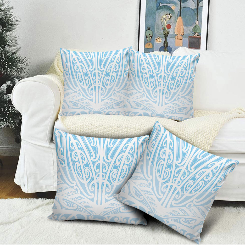 Blue New Zealand Puhoro Maori Tattoo Pillow Cover LT14 - Polynesian Pride