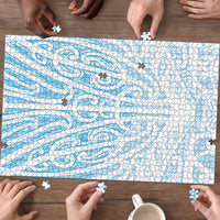 Blue New Zealand Puhoro Maori Tattoo Puzzle LT14 - Polynesian Pride