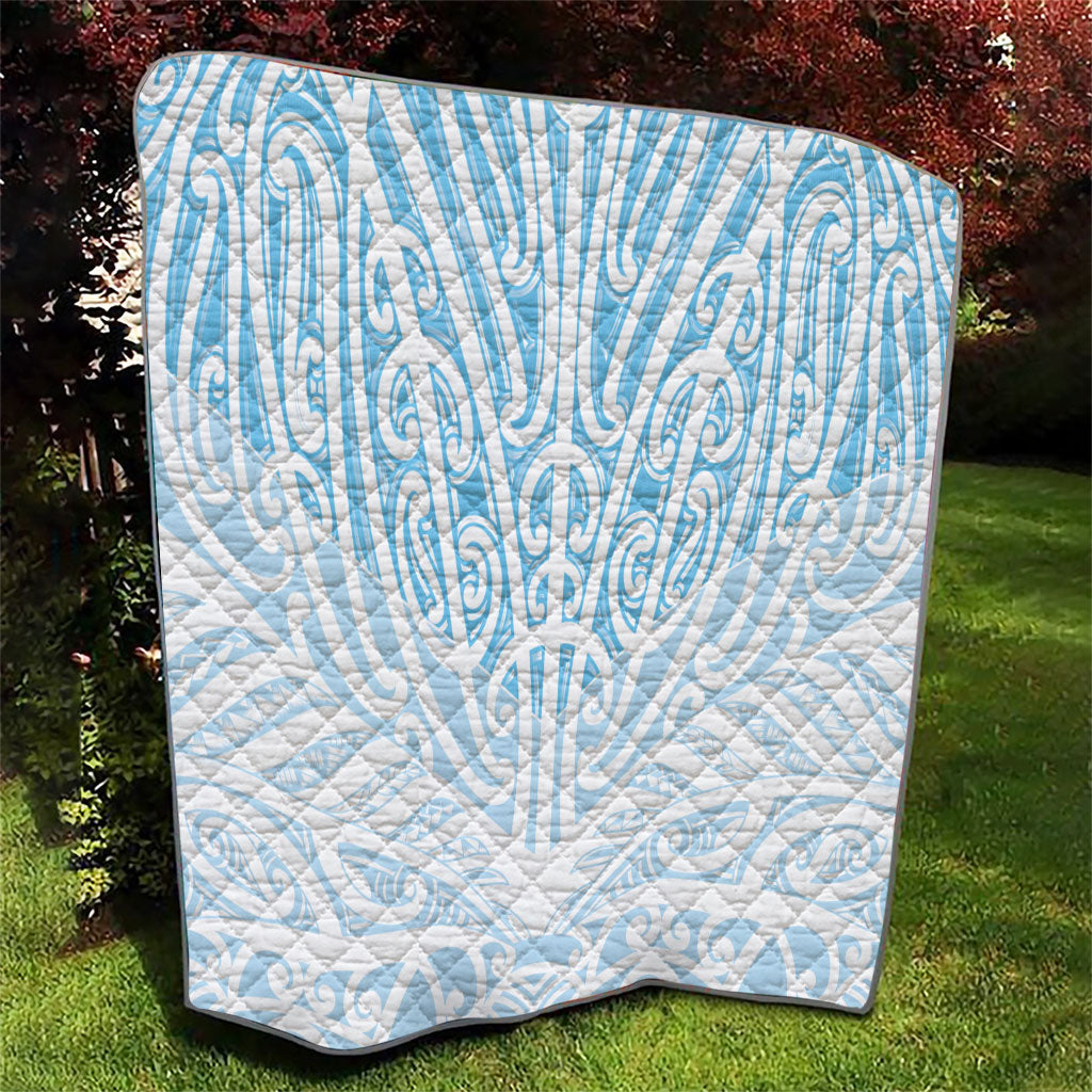 Blue New Zealand Puhoro Maori Tattoo Quilt LT14 - Polynesian Pride