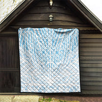 Blue New Zealand Puhoro Maori Tattoo Quilt LT14 - Polynesian Pride