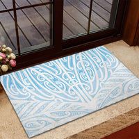 Blue New Zealand Puhoro Maori Tattoo Rubber Doormat LT14 - Polynesian Pride