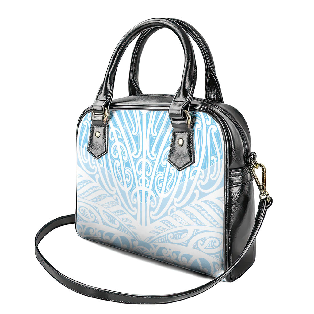 Blue New Zealand Puhoro Maori Tattoo Shoulder Handbag LT14 - Polynesian Pride