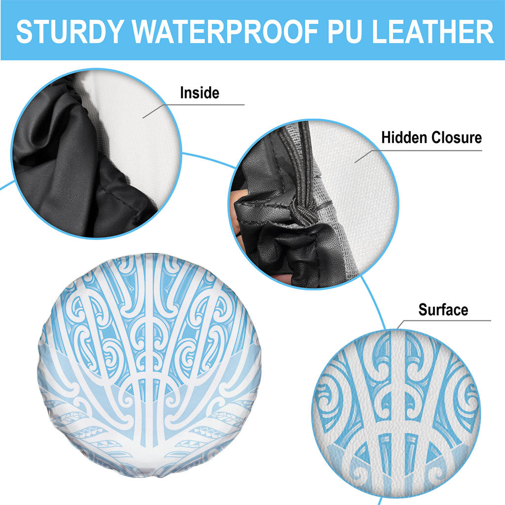 Blue New Zealand Puhoro Maori Tattoo Spare Tire Cover LT14 - Polynesian Pride