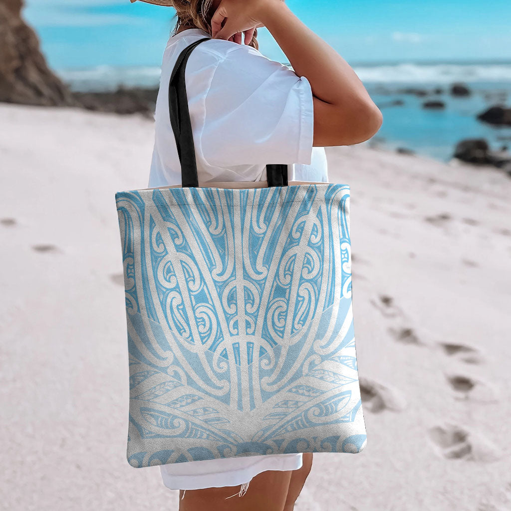 Blue New Zealand Puhoro Maori Tattoo Tote Bag LT14 - Polynesian Pride