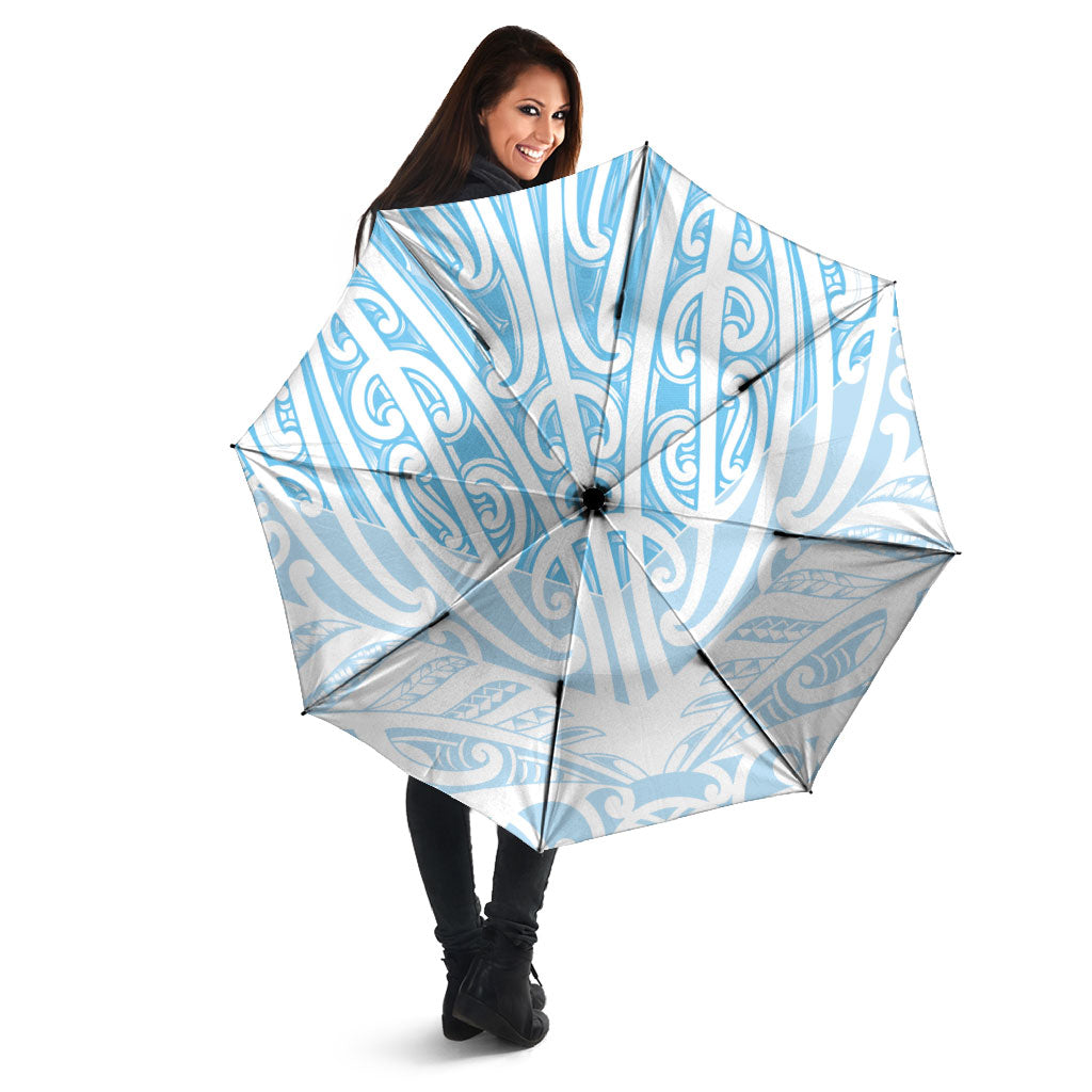 Blue New Zealand Puhoro Maori Tattoo Umbrella LT14 - Polynesian Pride