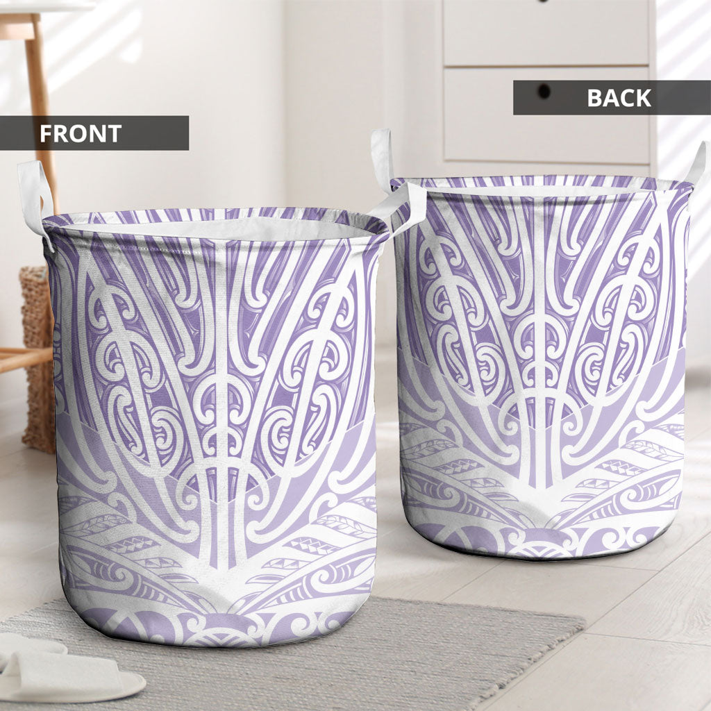 Purple New Zealand Puhoro Maori Tattoo Laundry Basket LT14 - Polynesian Pride