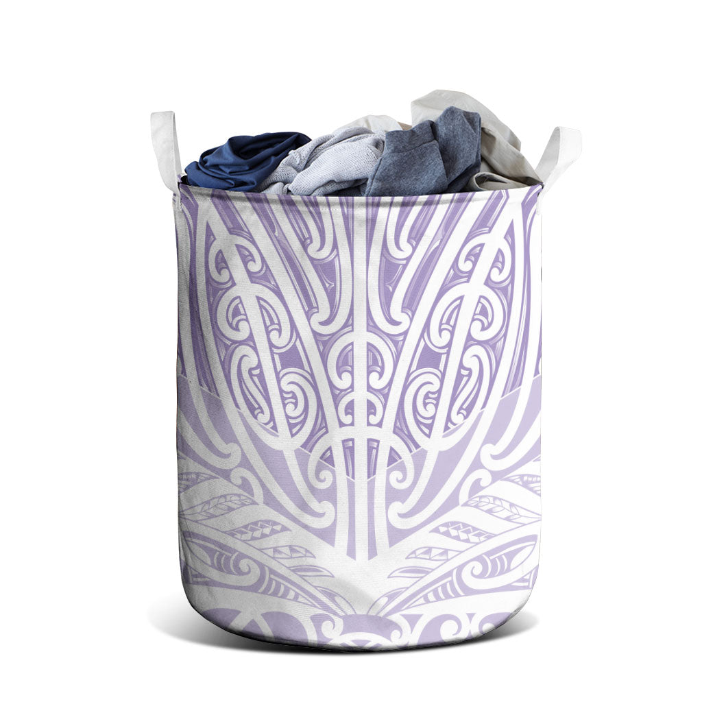 Purple New Zealand Puhoro Maori Tattoo Laundry Basket LT14 - Polynesian Pride