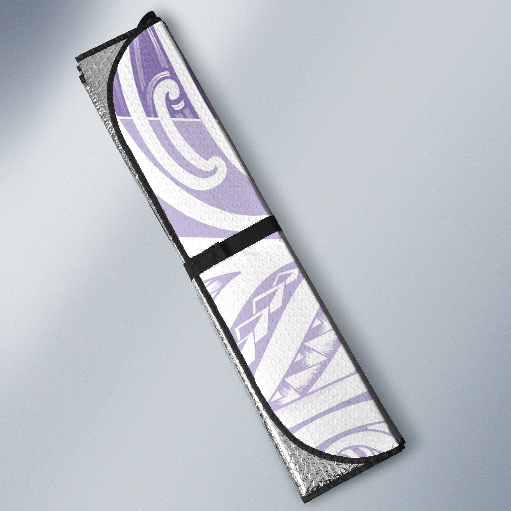 Purple New Zealand Puhoro Maori Tattoo Auto Sun Shade LT14 - Polynesian Pride